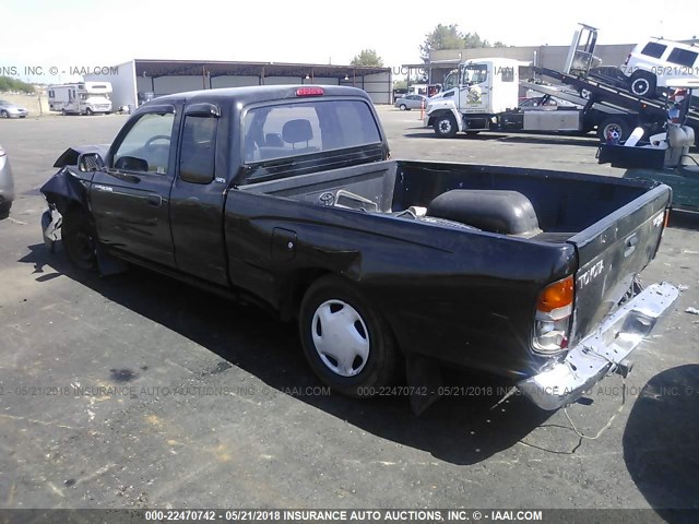 4TAVN52NXXZ493037 - 1999 TOYOTA TACOMA XTRACAB BLACK photo 3