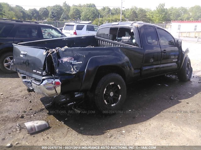 5TEUU42N49Z634950 - 2009 TOYOTA TACOMA ACCESS CAB BLACK photo 4