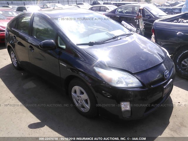 JTDKN3DU2A0017778 - 2010 TOYOTA PRIUS BLACK photo 1