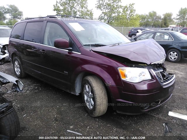 2A8HR54P98R716791 - 2008 CHRYSLER TOWN & COUNTRY TOURING MAROON photo 1