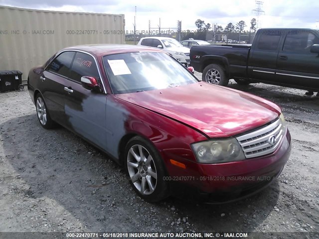 JNKAY41E03M004625 - 2003 INFINITI M45 RED photo 1