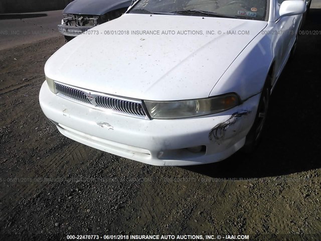 4A3AA46G3YE168207 - 2000 MITSUBISHI GALANT ES WHITE photo 6