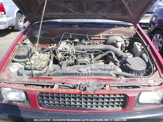 JAACL11E9L7215724 - 1990 ISUZU CONVENTIONAL SHORT BED RED photo 10