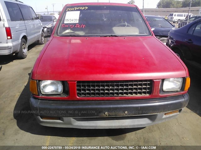 JAACL11E9L7215724 - 1990 ISUZU CONVENTIONAL SHORT BED RED photo 6