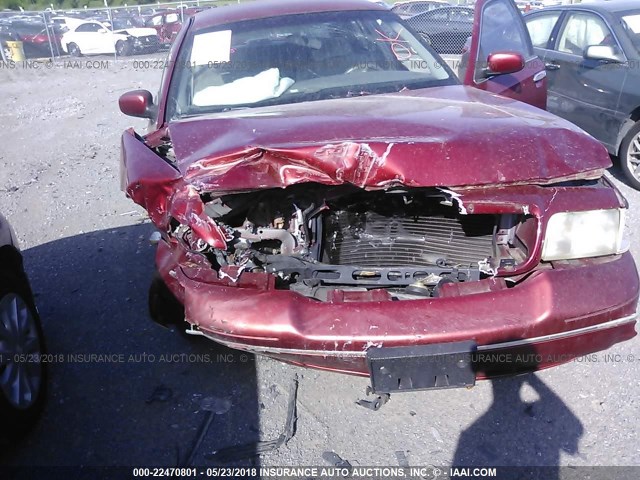 2FAFP73W1WX166526 - 1998 FORD CROWN VICTORIA  MAROON photo 6