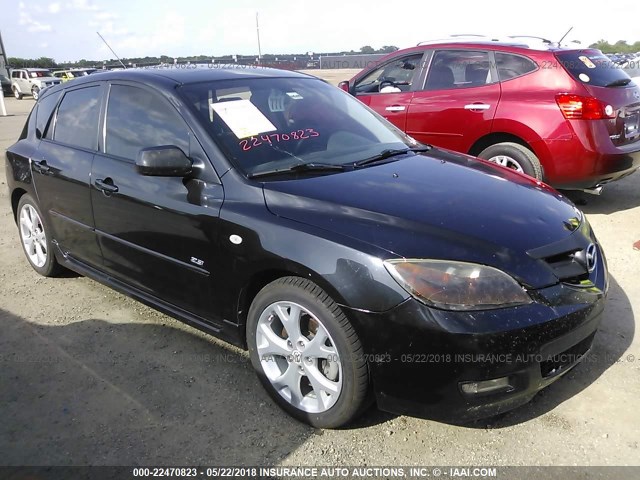 JM1BK343671763718 - 2007 MAZDA 3 HATCHBACK BLACK photo 1