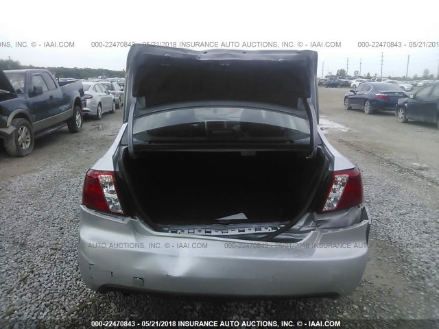 JF1GE6A66AH510612 - 2010 SUBARU IMPREZA 2.5I SILVER photo 6