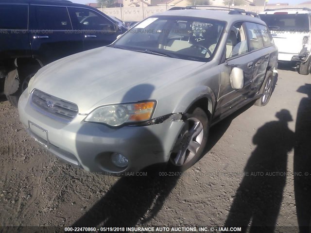 4S4BP84C864360685 - 2006 SUBARU LEGACY OUTBACK 3.0R GREEN photo 2