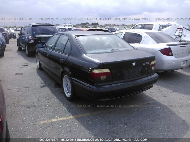 WBADM6346YGU17291 - 2000 BMW 528 I AUTOMATIC BLACK photo 3