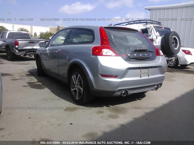 YV1672MK9D2310777 - 2013 VOLVO C30 T5 GRAY photo 3