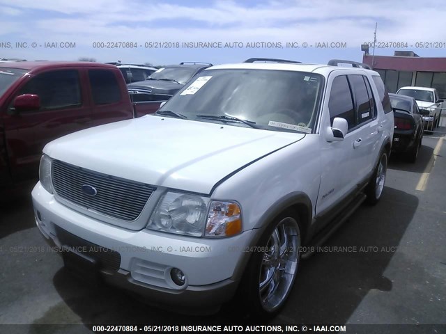 1FMZU64K34UA55546 - 2004 FORD EXPLORER EDDIE BAUER WHITE photo 2