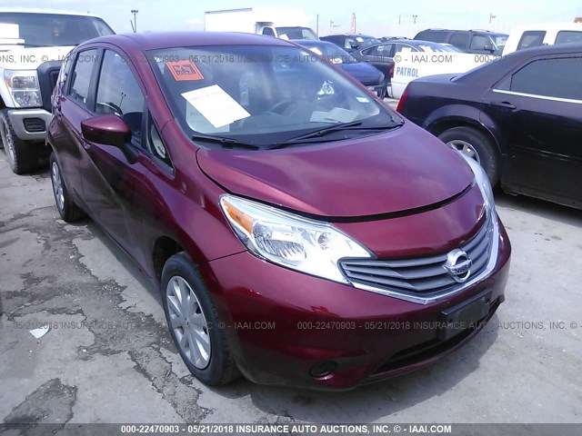 3N1CE2CPXGL355762 - 2016 NISSAN VERSA NOTE S/S PLUS/SV/SL/SR MAROON photo 1