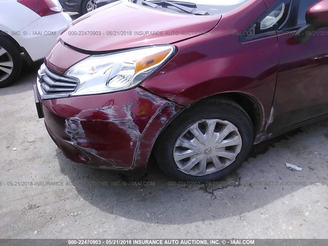 3N1CE2CPXGL355762 - 2016 NISSAN VERSA NOTE S/S PLUS/SV/SL/SR MAROON photo 6