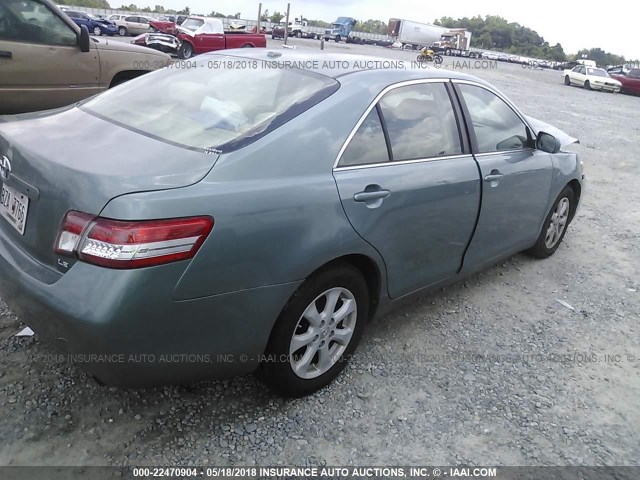 4T1BF3EK1BU735189 - 2011 TOYOTA CAMRY SE/LE/XLE ტურკოუსი ფოტო 4