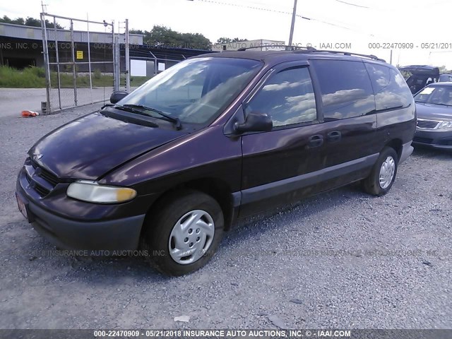 1B4GP44R4VB407595 - 1997 DODGE GRAND CARAVAN SE/SPORT PURPLE photo 2