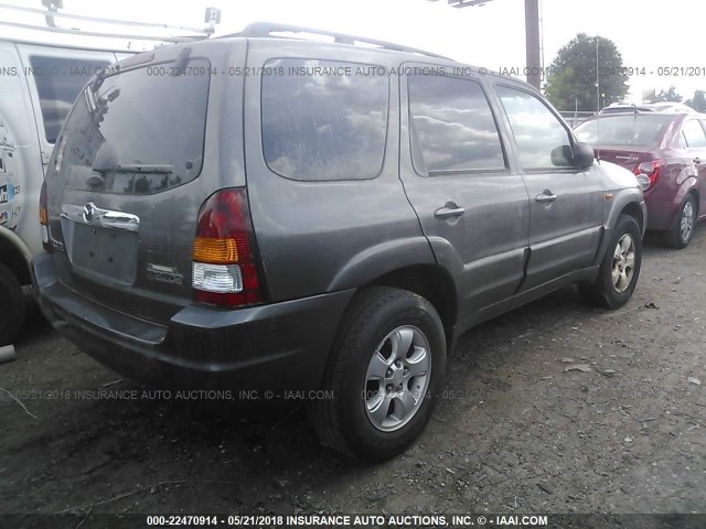 4F2CZ06143KM53825 - 2003 MAZDA TRIBUTE ES GRAY photo 4