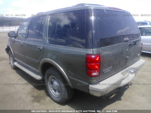 1FMPU18L6YLC24273 - 2000 FORD EXPEDITION EDDIE BAUER GREEN photo 3