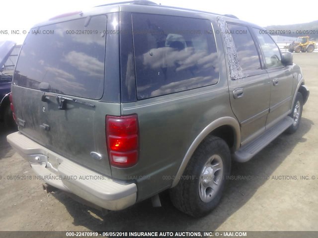 1FMPU18L6YLC24273 - 2000 FORD EXPEDITION EDDIE BAUER GREEN photo 4