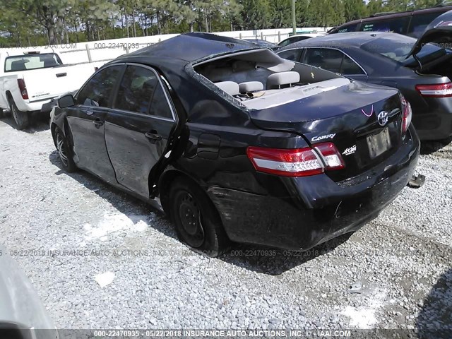 4T4BF3EK2BR170859 - 2011 TOYOTA CAMRY SE/LE/XLE 黑色 照片 3