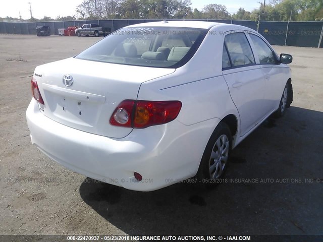 JTDBL40E799070204 - 2009 TOYOTA COROLLA LE/XLE WHITE photo 4