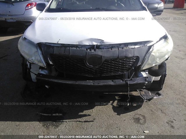 JTDBL40E799070204 - 2009 TOYOTA COROLLA LE/XLE WHITE photo 6