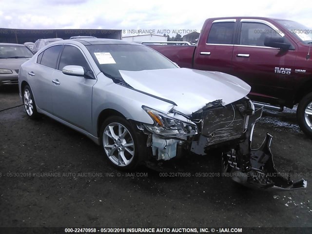 1N4AA5APXCC865495 - 2012 NISSAN MAXIMA S/SV SILVER photo 1