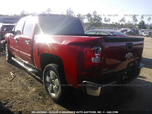 3GCPCSEA9BG107291 - 2011 CHEVROLET SILVERADO C1500 LT RED photo 3