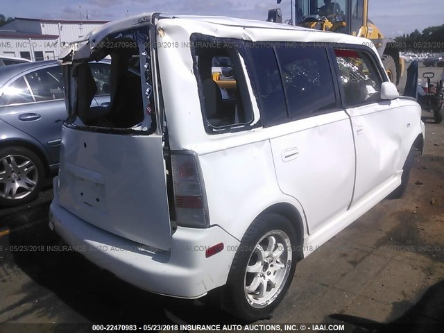 JTLKT334040154489 - 2004 TOYOTA SCION XB თეთრი ფოტო 4