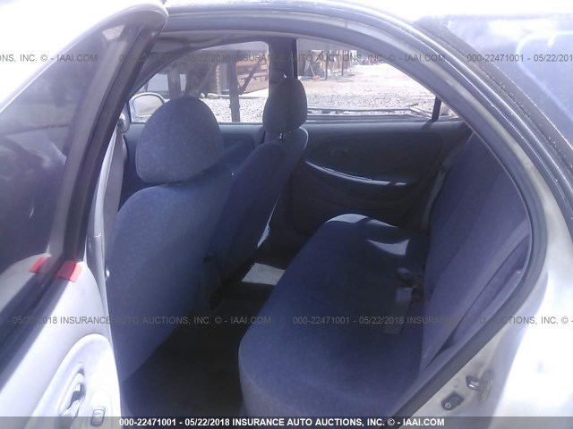 KMHJW35F7YU158093 - 2000 HYUNDAI ELANTRA GLS SILVER photo 8