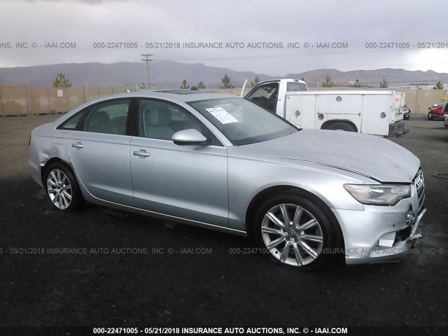 WAUGFBFC7DN143320 - 2013 AUDI A6 PREMIUM PLUS SILVER photo 1