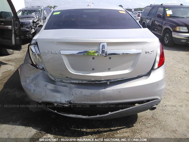 1LNHM93R39G633503 - 2009 LINCOLN MKS TAN photo 6