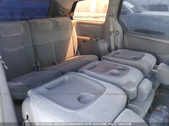 5TDZA23C74S146338 - 2004 TOYOTA SIENNA CE/LE SILVER photo 8