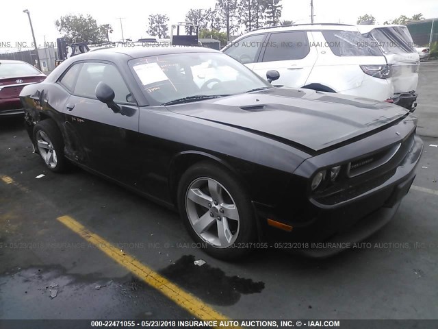 2C3CDYAG6CH290857 - 2012 DODGE CHALLENGER SXT BLACK photo 1