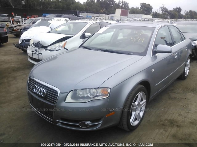 WAUDF78E37A032581 - 2007 AUDI A4 2.0T QUATTRO SILVER photo 2