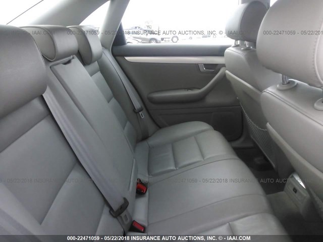 WAUDF78E37A032581 - 2007 AUDI A4 2.0T QUATTRO SILVER photo 8