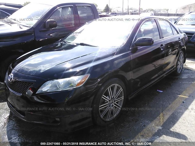 4T1BK46K87U023804 - 2007 TOYOTA CAMRY NEW GENERAT LE/XLE/SE BLACK photo 2