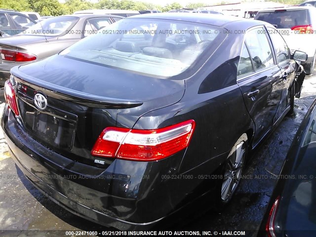 4T1BK46K87U023804 - 2007 TOYOTA CAMRY NEW GENERAT LE/XLE/SE BLACK photo 4