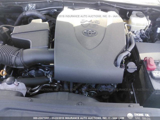 3TMDZ5BN0HM019427 - 2017 TOYOTA TACOMA DBL CAB/SR5/TRD SPORT/OR SILVER photo 10