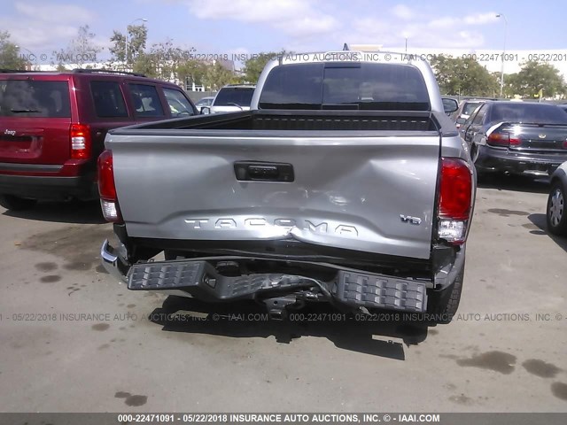 3TMDZ5BN0HM019427 - 2017 TOYOTA TACOMA DBL CAB/SR5/TRD SPORT/OR SILVER photo 6