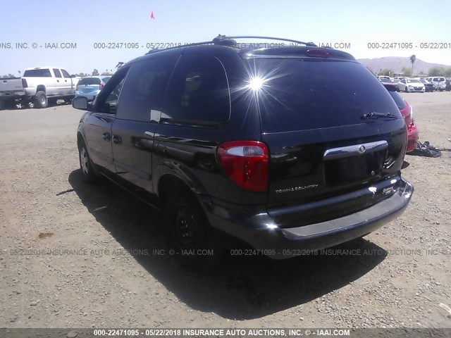 1C4GP45R45B102275 - 2005 CHRYSLER TOWN & COUNTRY  BLACK photo 3