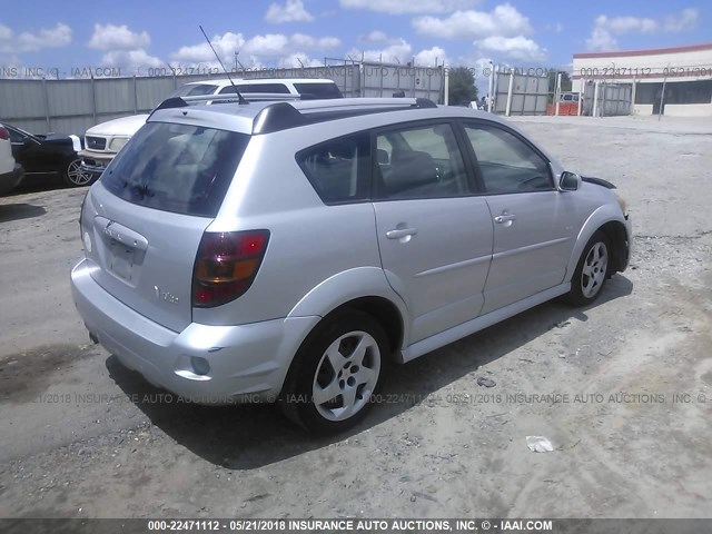 5Y2SL65807Z427542 - 2007 PONTIAC VIBE SILVER photo 4