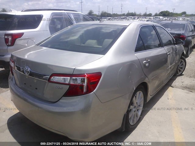 4T1BF1FK5EU812041 - 2014 TOYOTA CAMRY L/SE/LE/XLE 金色 照片 4