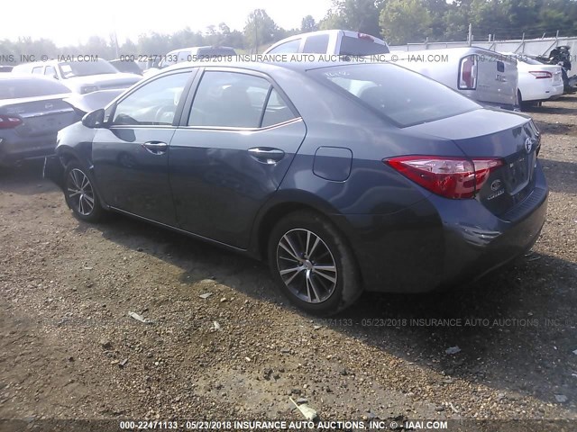 5YFBURHE3HP628217 - 2017 TOYOTA COROLLA L/LE/XLE/SE/XSE GRAY photo 3