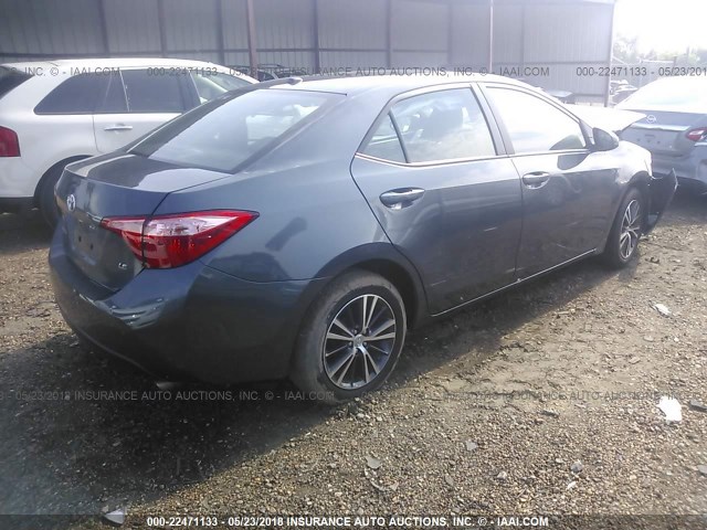 5YFBURHE3HP628217 - 2017 TOYOTA COROLLA L/LE/XLE/SE/XSE GRAY photo 4