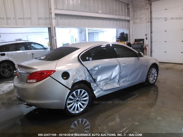 W04GX5GV1B1084281 - 2011 BUICK REGAL CXL CREAM photo 4