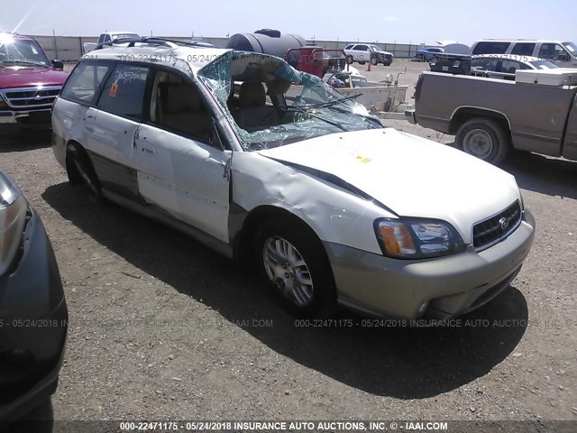 4S3BH686X47610269 - 2004 SUBARU LEGACY OUTBACK LIMITED WHITE photo 1