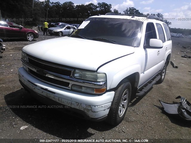 1GNEK13Z03R132926 - 2003 CHEVROLET TAHOE K1500 WHITE photo 2