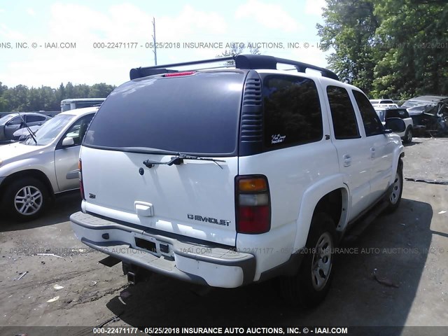 1GNEK13Z03R132926 - 2003 CHEVROLET TAHOE K1500 WHITE photo 4