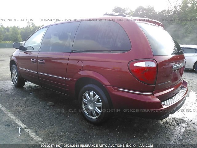 2A8GP64L07R201035 - 2007 CHRYSLER TOWN & COUNTRY LIMITED RED photo 3