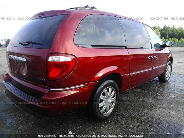 2A8GP64L07R201035 - 2007 CHRYSLER TOWN & COUNTRY LIMITED RED photo 4